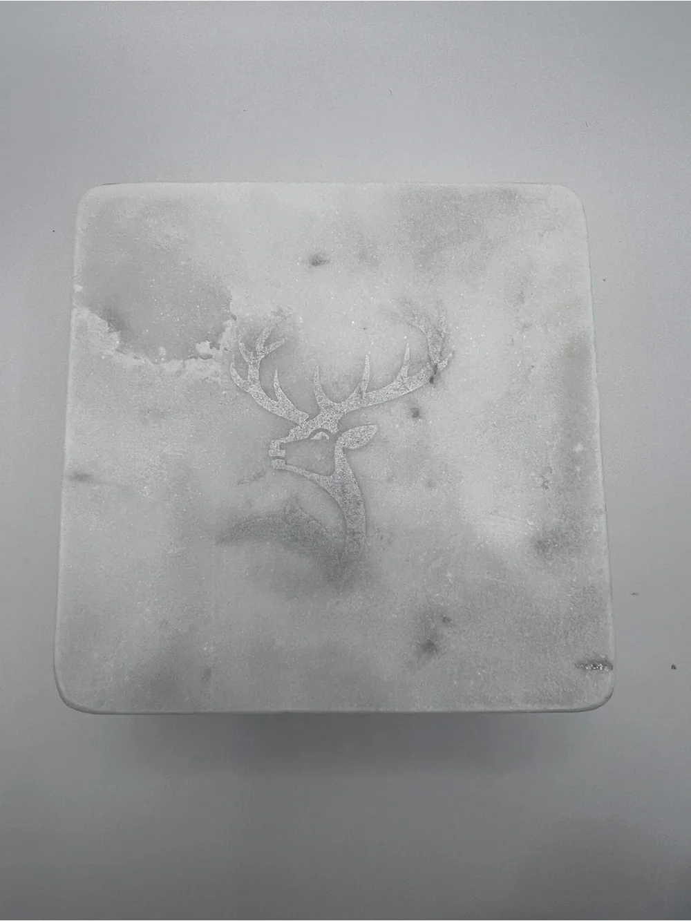 The Dalmore Scotch Whisky Marble Coasters Set of 8 Stag Logo Cork Back